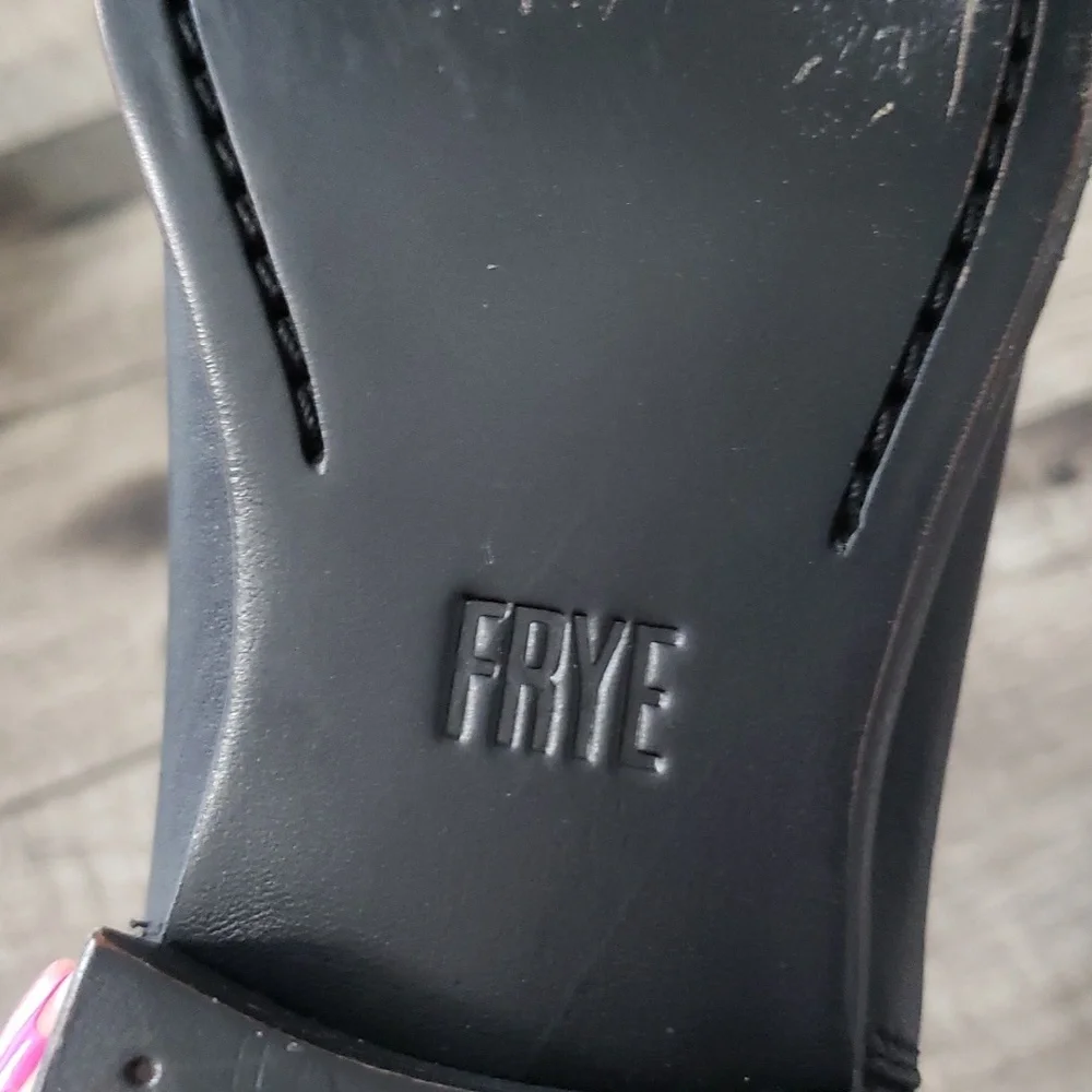 FRYE Black Carly Double Zip Back Ankle Boots